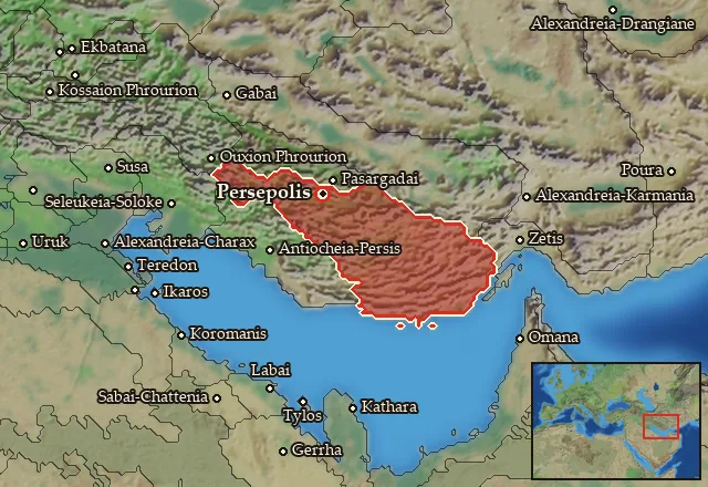 Map of Persia and its neighbours