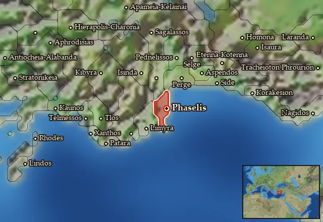 Map of Phaselia and its neighbours