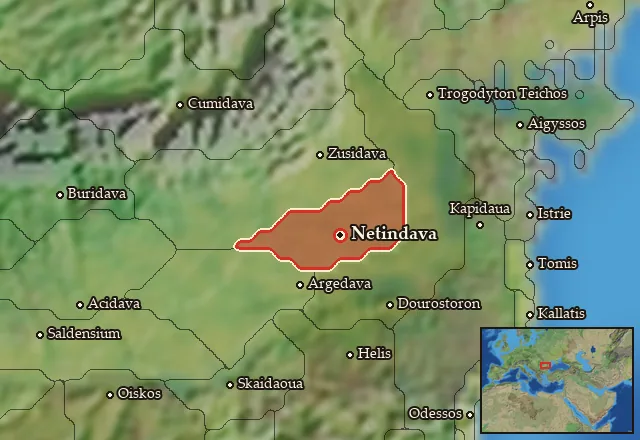Map of Piephigia and its neighbours
