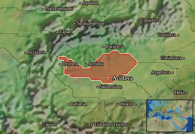 Map of Potulatensia and its neighbours
