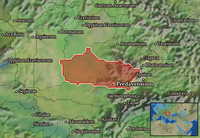 Map of Predavensia and its neighbours