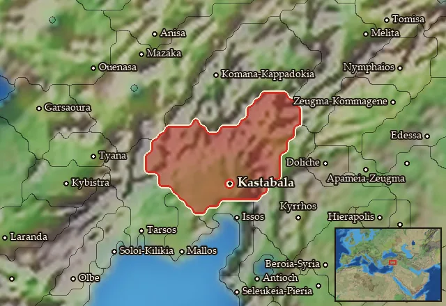 Map of Pyramos and its neighbours