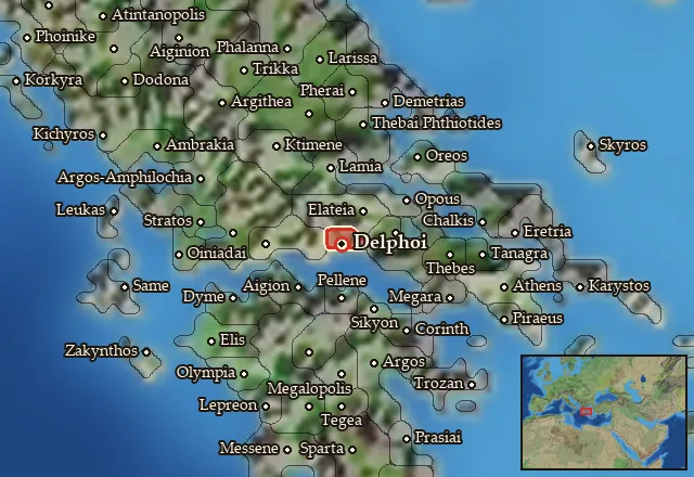Map of Pytho and its neighbours