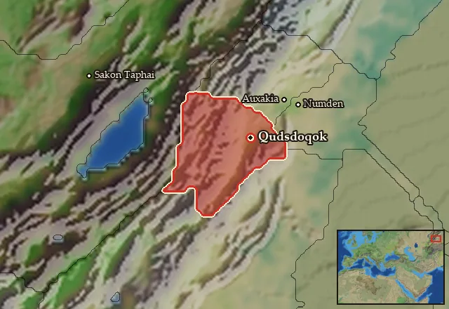 Map of Qudsdo and its neighbours