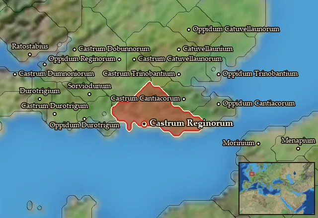Map of Reginia and its neighbours