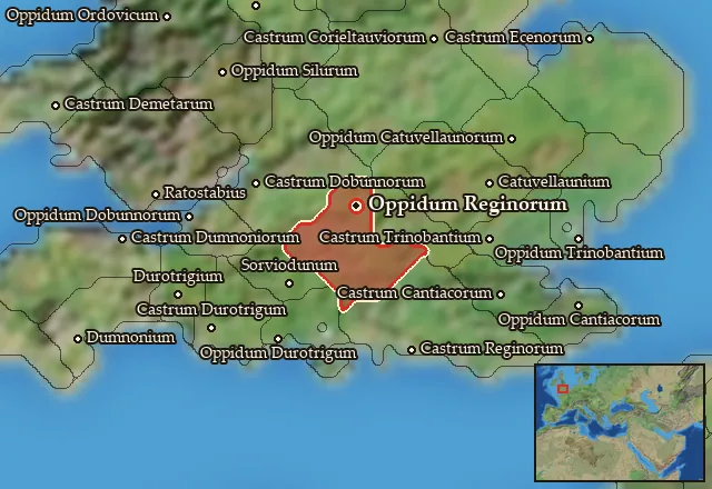 Map of Reginia Septentrionalis and its neighbours