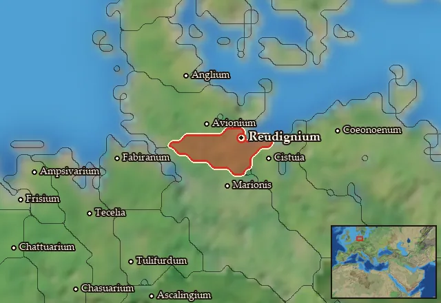 Map of Reudignia and its neighbours