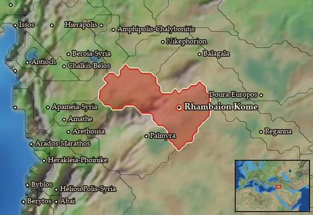 Map of Rhambaia and its neighbours