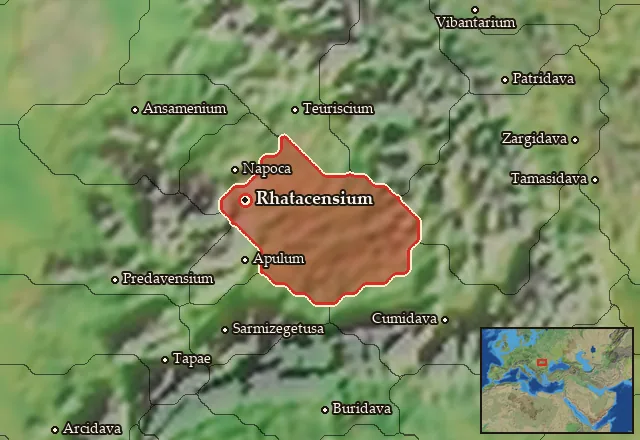 Map of Rhatacensia and its neighbours