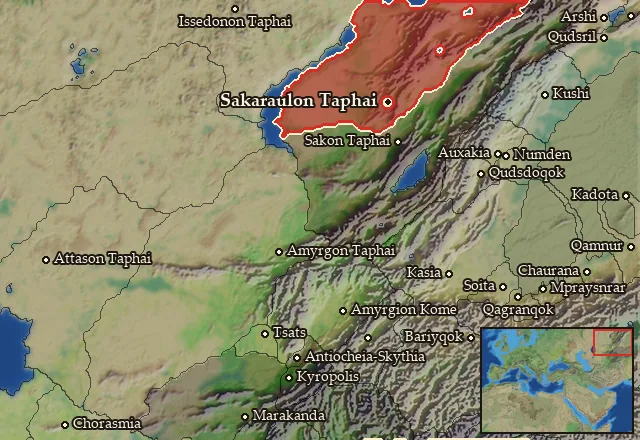 Map of Sakaraulia and its neighbours