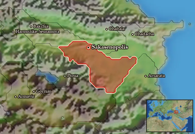 Map of Sakasene and its neighbours