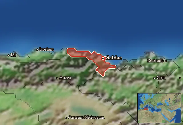 Map of Salda and its neighbours