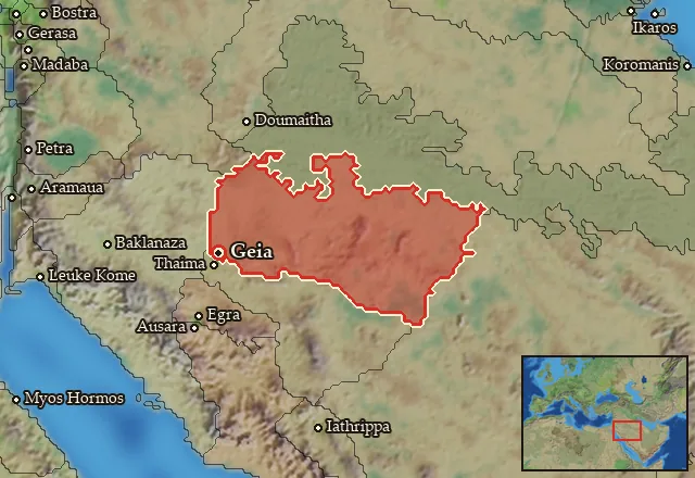 Map of Sarakenia and its neighbours