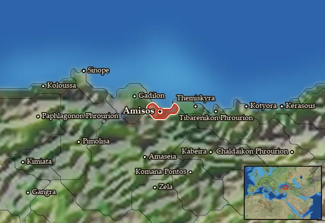 Map of Saramene and its neighbours