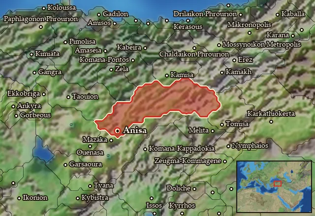 Map of Saraouene-Laouiniasene and its neighbours