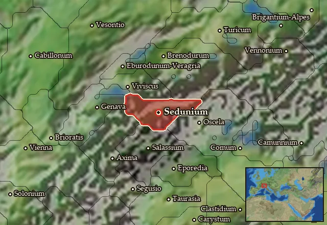 Map of Sedunia-Uberia and its neighbours