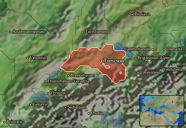 Map of Sequania Orientalis and its neighbours