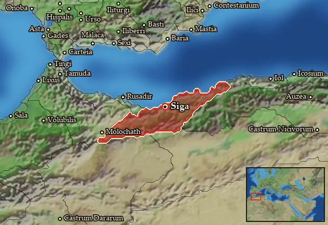 Map of Shigan and its neighbours