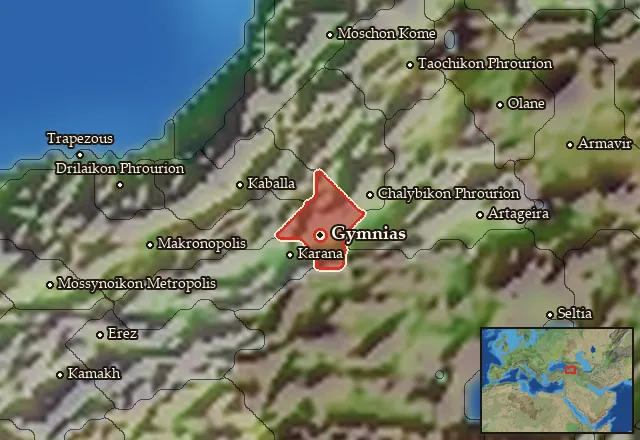 Map of Skythenia and its neighbours