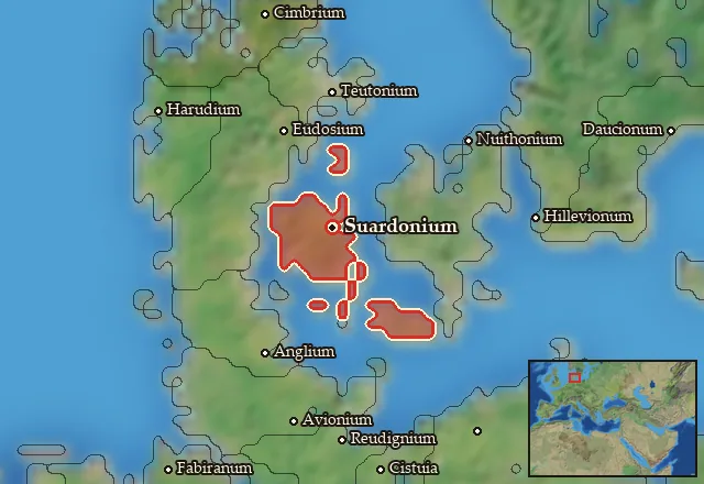 Map of Suardonia and its neighbours