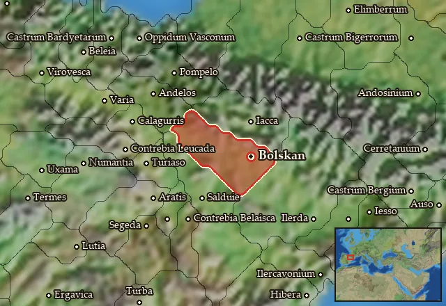 Map of Suessetania and its neighbours