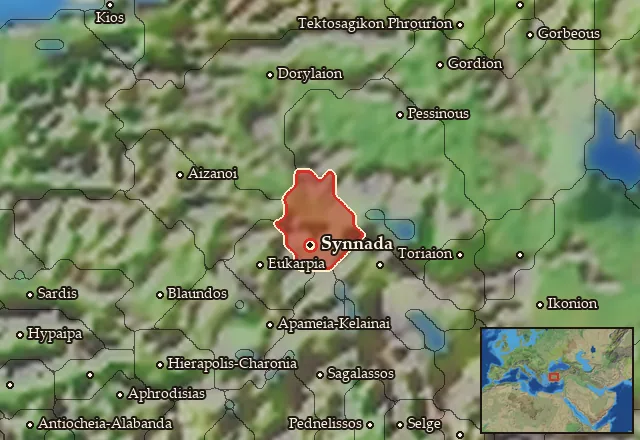 Map of Synnadia and its neighbours
