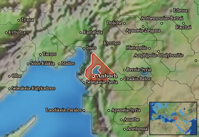 Map of Syria and its neighbours