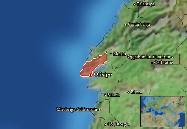 Map of Tagia and its neighbours