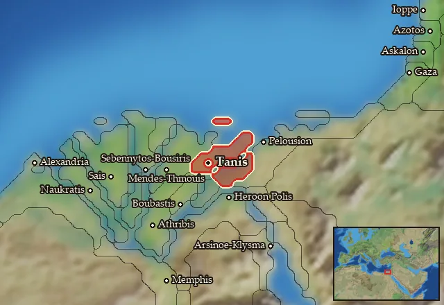 Map of Tanites-Sethroites Nomoi and its neighbours
