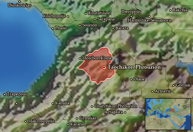 Map of Taochia and its neighbours