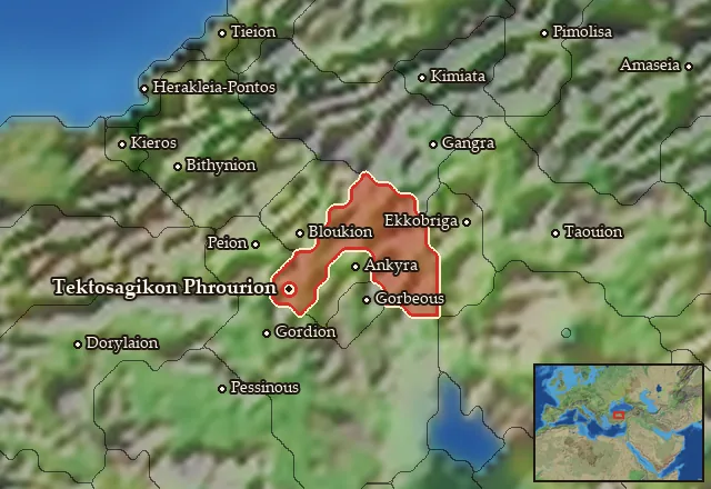 Map of Tektosagia and its neighbours