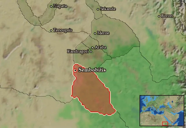 Map of Tenessis and its neighbours