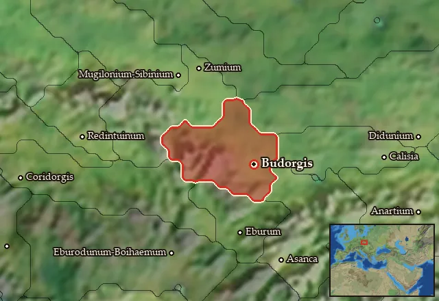 Map of Teuriohaemum and its neighbours
