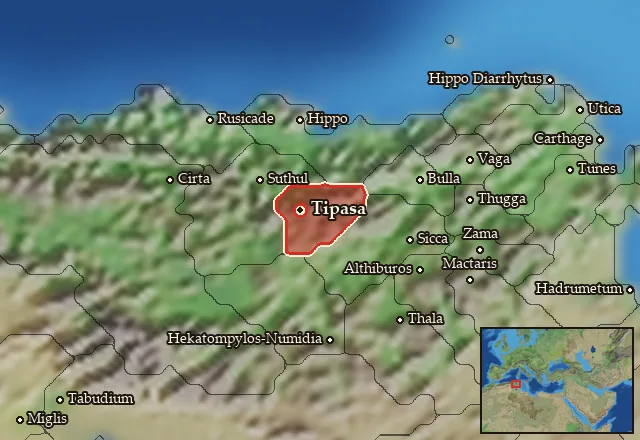 Map of Thipaxatan and its neighbours
