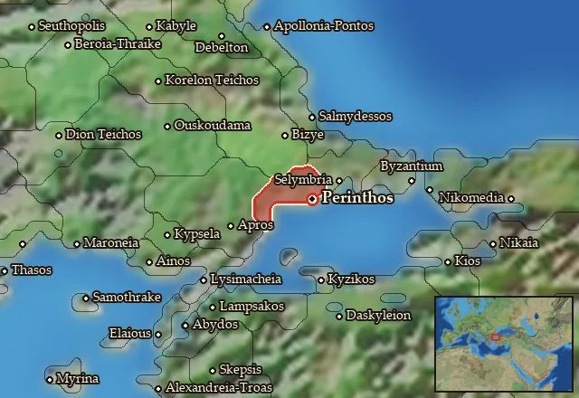 Map of Thraikie Propontis and its neighbours