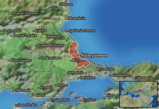 Map of Thynia and its neighbours