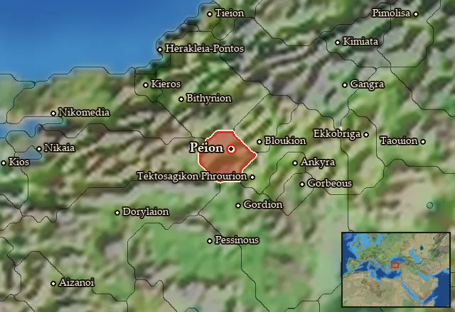 Map of Tolistobogia and its neighbours