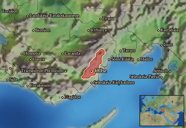 Map of Tracheiotis and its neighbours