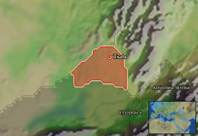 Map of Tsatsene and its neighbours