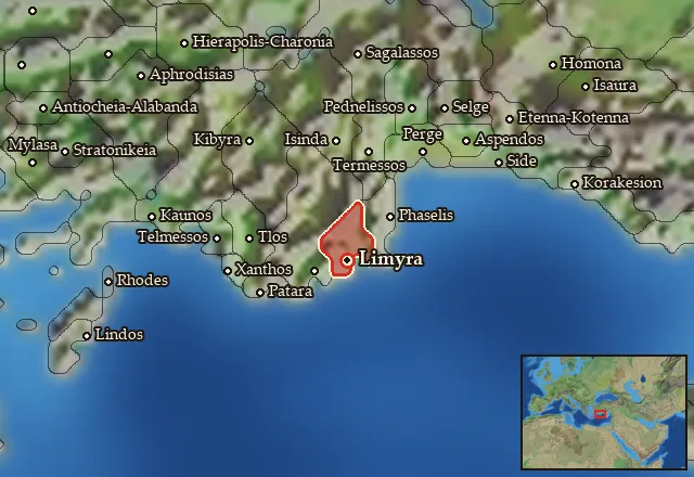 Map of Tsenmure and its neighbours