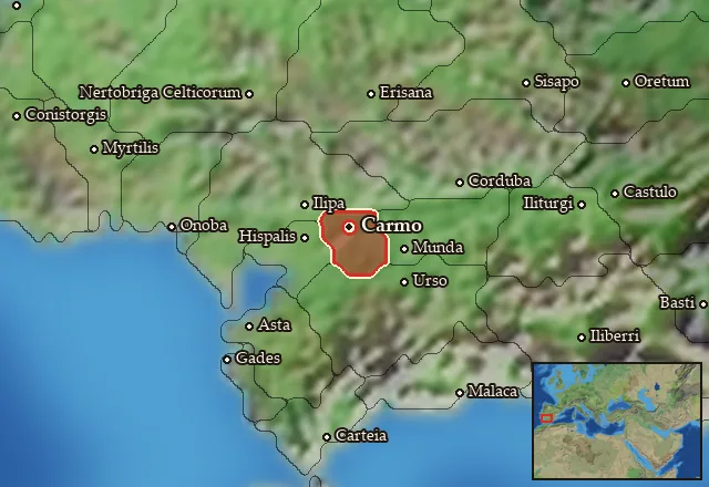 Map of Turdetania Centralis and its neighbours