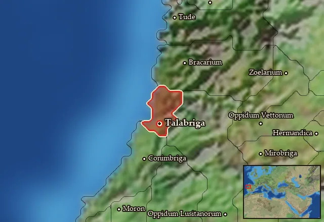 Map of Turdulia Veterum and its neighbours