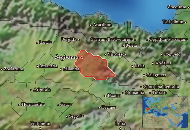 Map of Turmodigia and its neighbours