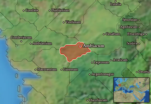 Map of Turonia and its neighbours
