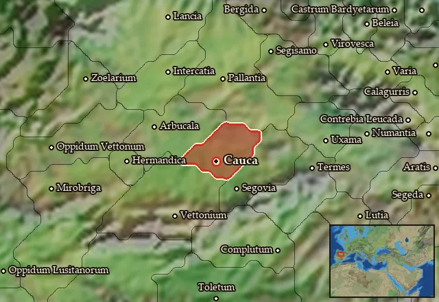 Map of Vaccaea Meridionalis and its neighbours