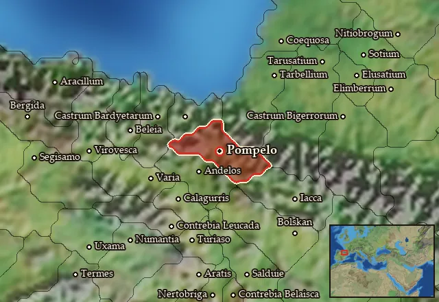 Map of Vasconia and its neighbours