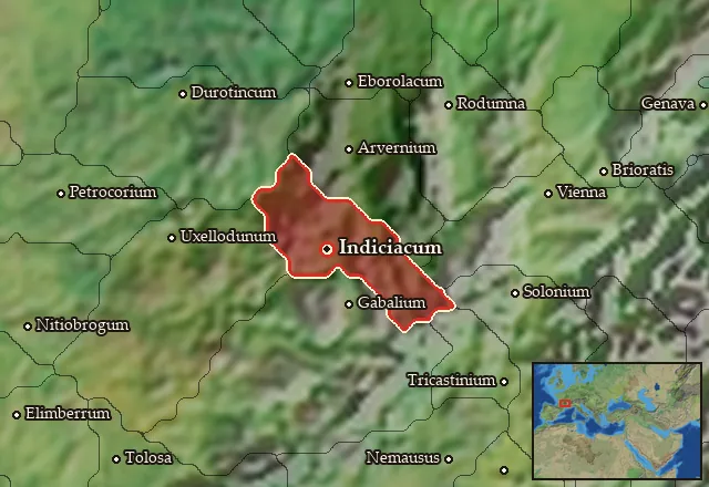 Map of Vellavia-Eleutetia and its neighbours