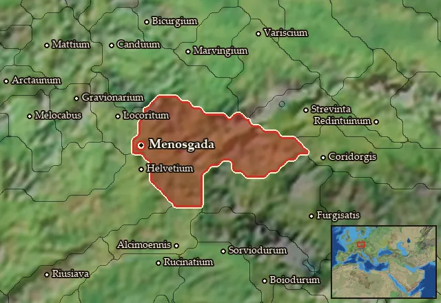Map of Volcaea and its neighbours