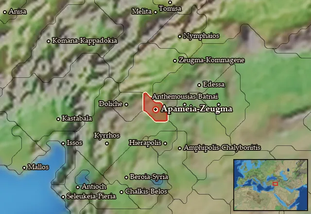 Map of Zeugma-Euphrates and its neighbours
