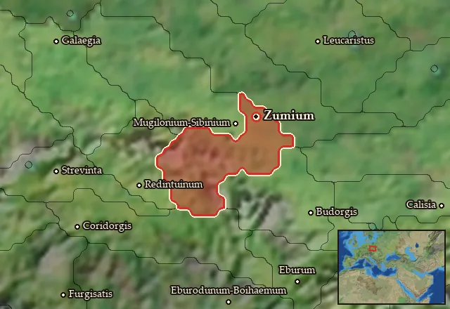 Map of Zumia-Marsignia and its neighbours